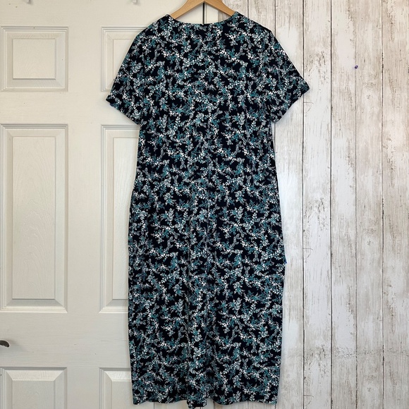 J. Jill The Jill Weareaver Collection Floral Maxi Dress Pockets Travel Boho - Picture 5 of 15